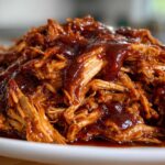 Slow Cooker BBQ Pulled Chicken (2 Minutes Prep)