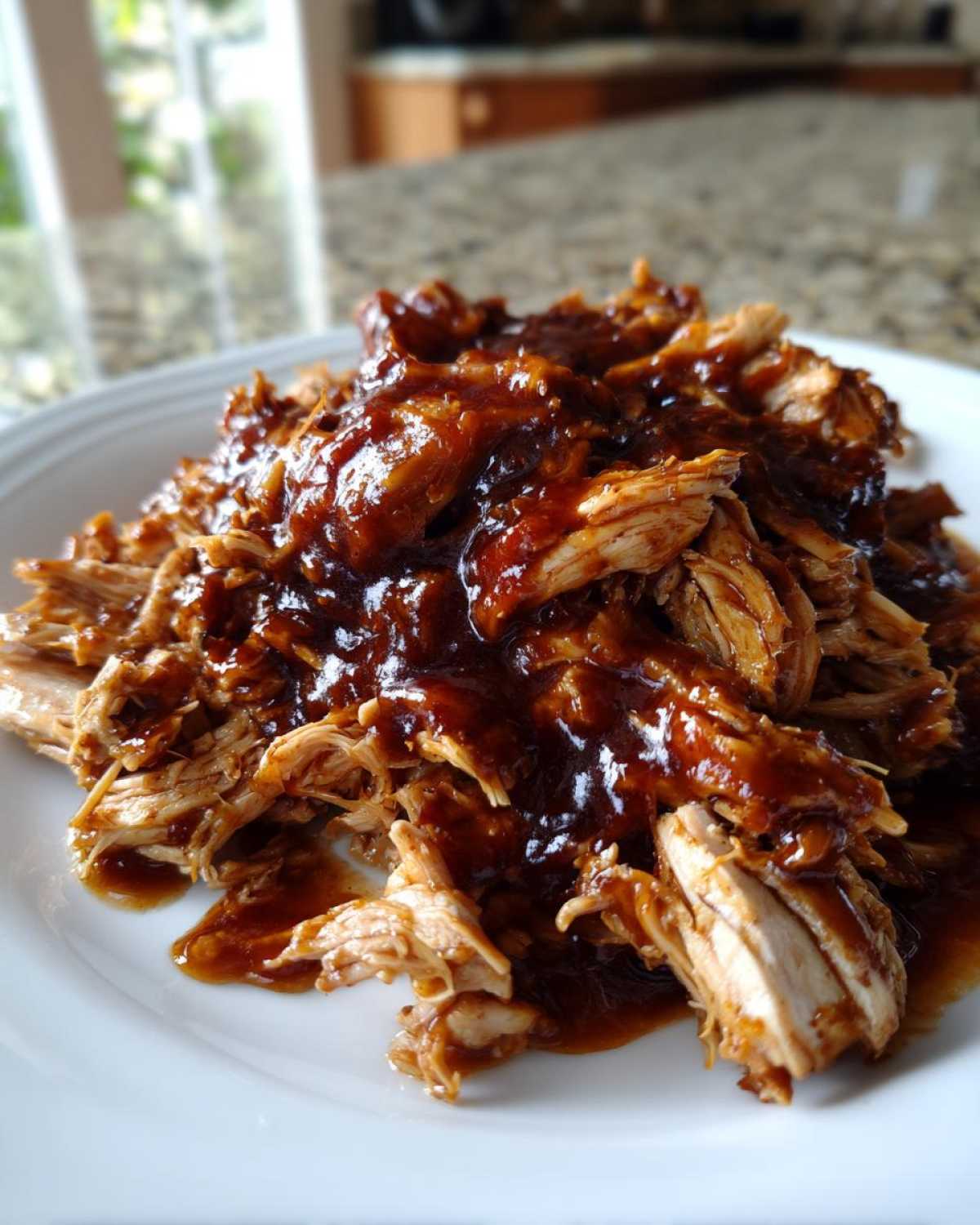 Slow Cooker BBQ Pulled Chicken (2 Minutes Prep) - detail 2