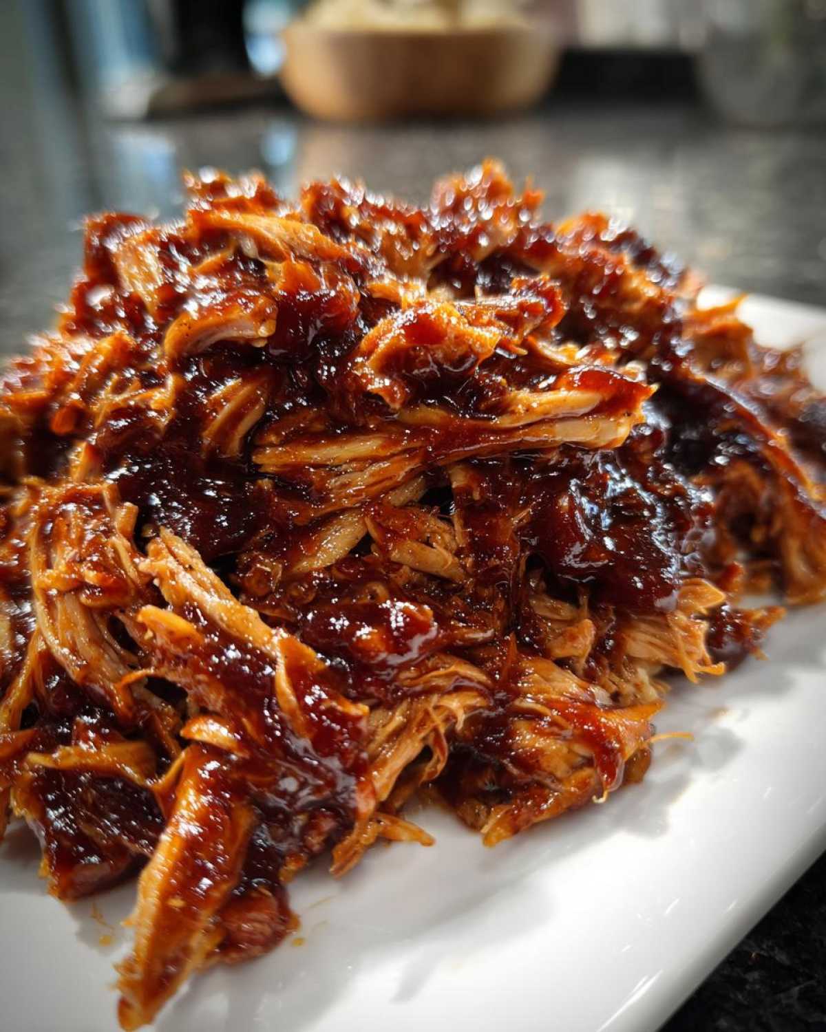 Slow Cooker BBQ Pulled Chicken (2 Minutes Prep) - detail 3