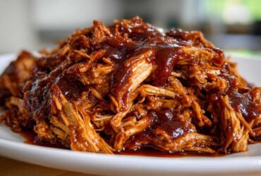 Slow Cooker BBQ Pulled Chicken (2 Minutes Prep)