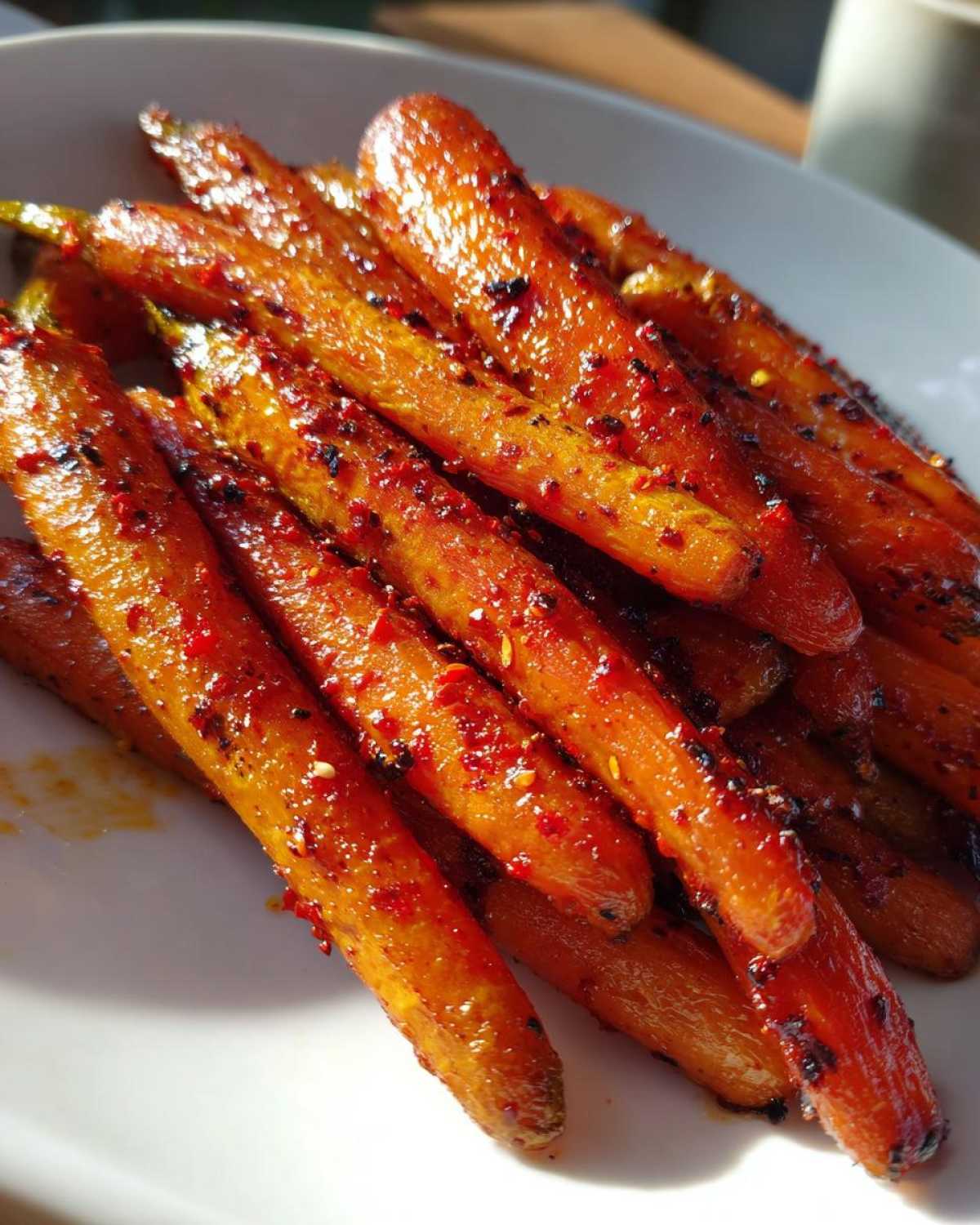 Spicy Harissa Roasted Carrots (Flavorful Side Dish) - detail 1
