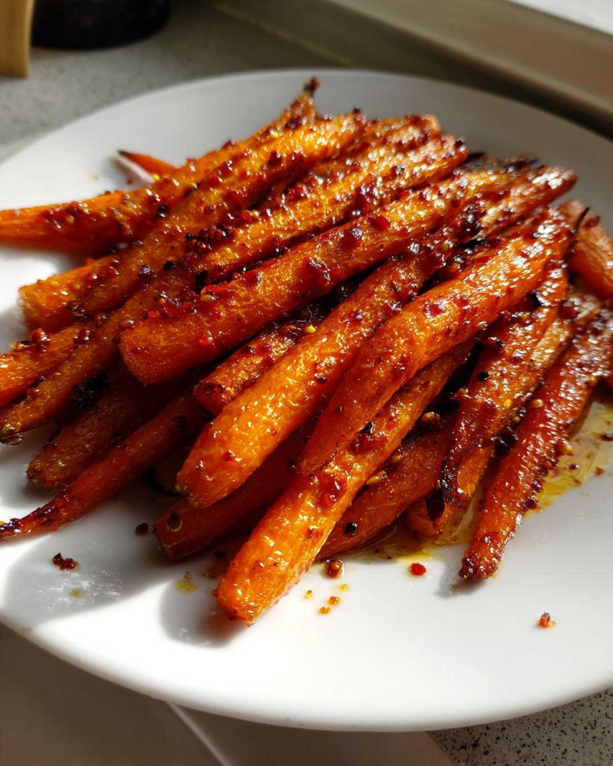 Spicy Harissa Roasted Carrots (Flavorful Side Dish) - detail 2