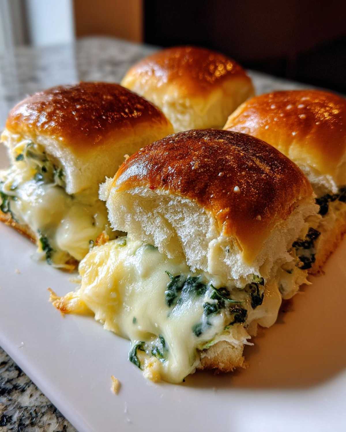 Spinach Artichoke Dip Sliders (Party Favorite) - detail 1