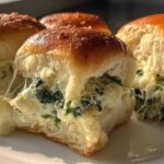 Spinach Artichoke Dip Sliders (Party Favorite)