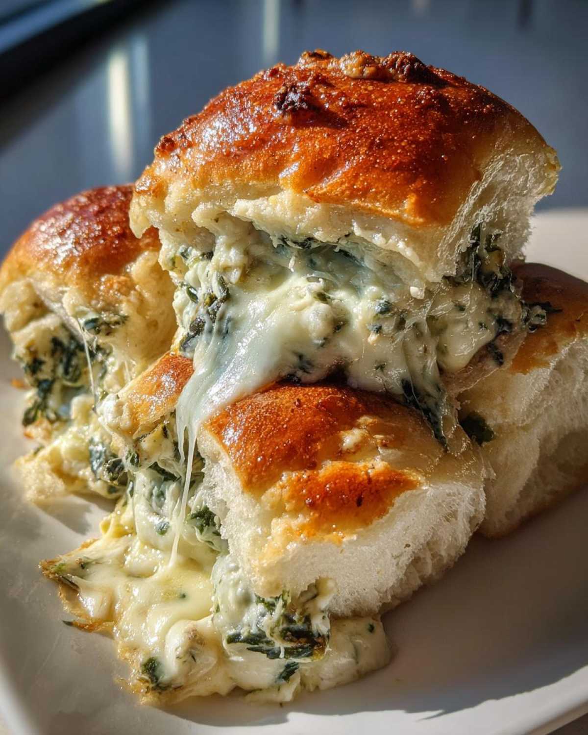 Spinach Artichoke Dip Sliders (Party Favorite) - detail 2