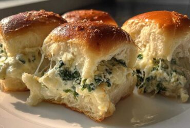 Spinach Artichoke Dip Sliders (Party Favorite)