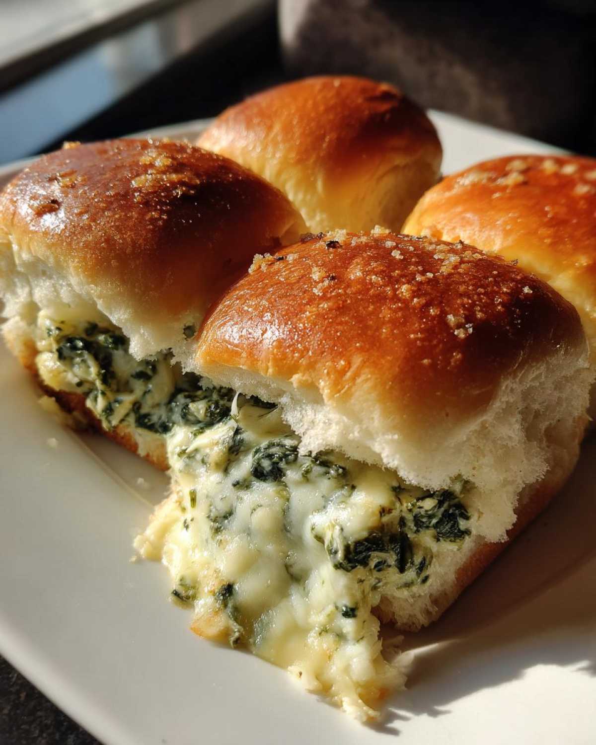 Spinach Artichoke Dip Sliders (Party Favorite) - detail 4