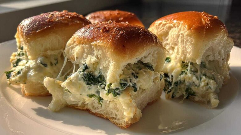 Spinach Artichoke Dip Sliders (Party Favorite)