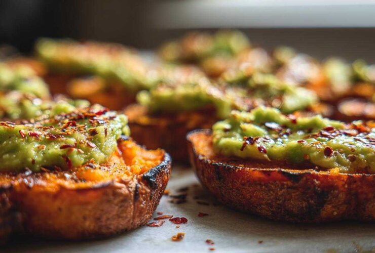 Sweet Potato Toast Bites with Avocado (Whole30 Snack)