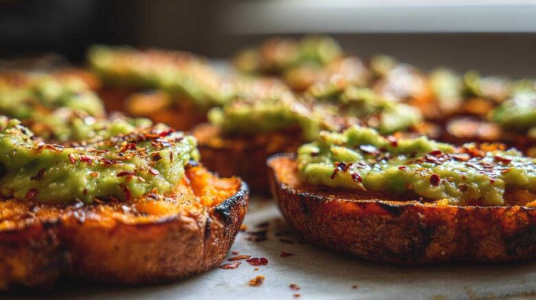 Sweet Potato Toast Bites with Avocado (Whole30 Snack)