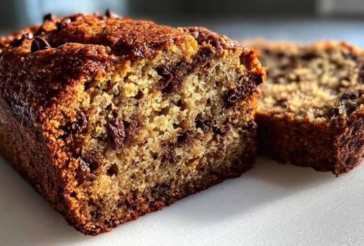 Vegan Chocolate Chip Banana Bread (Moist & Fluffy)