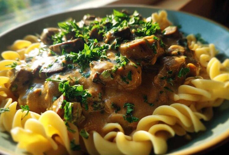 Veganuary Challenge: Creamy Vegan Mushroom Stroganoff
