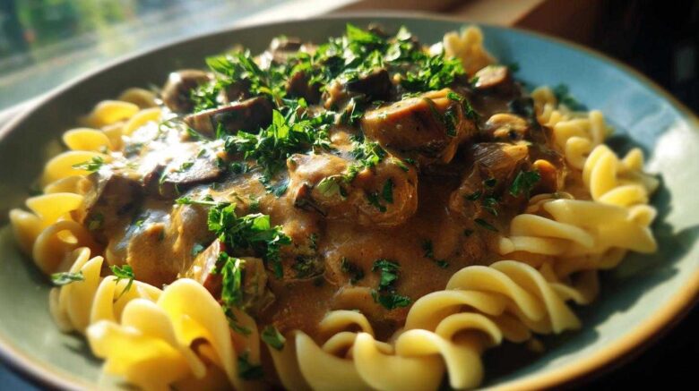 Veganuary Challenge: Creamy Vegan Mushroom Stroganoff
