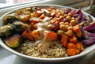 Winter Buddha Bowl with Roasted Veggies & Quinoa