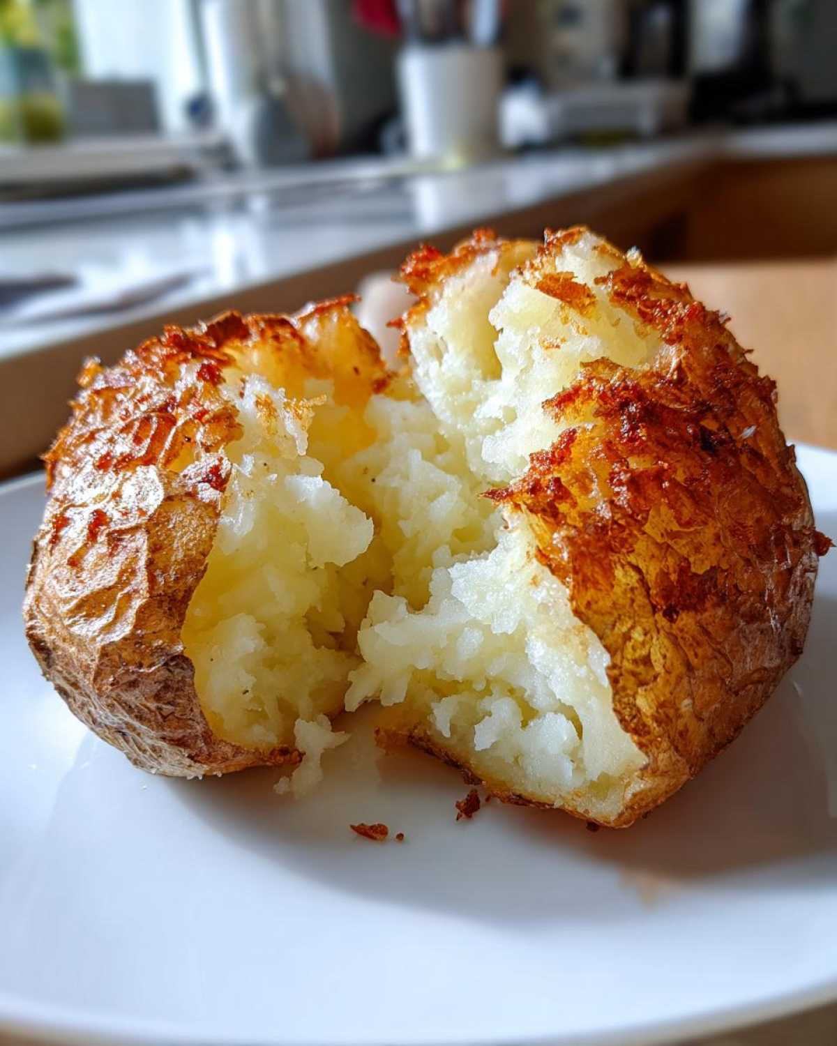 air fryer baked potato - detail 2