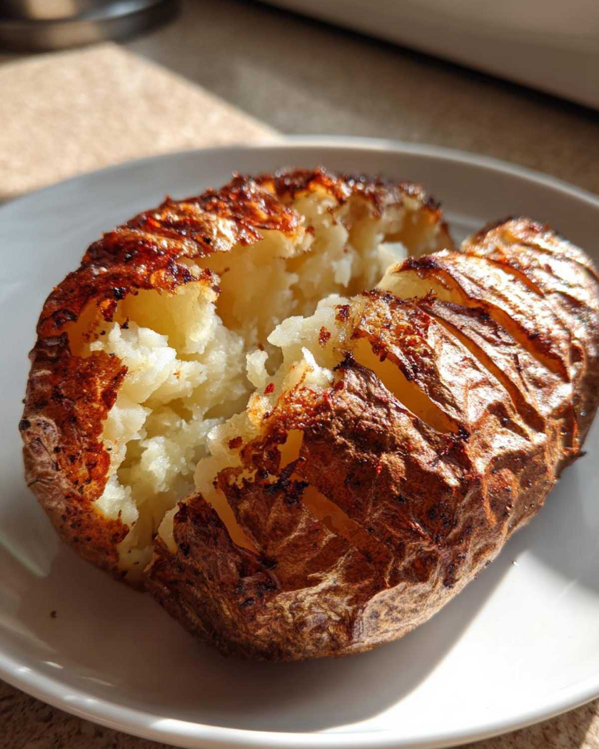 air fryer baked potato - detail 3