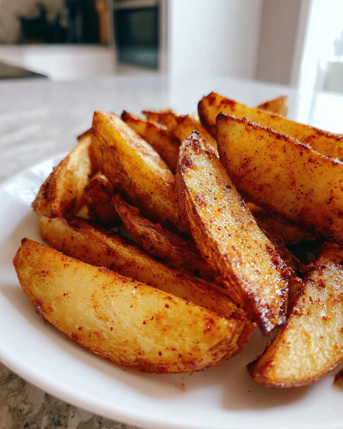 air fryer potato wedges - detail 4