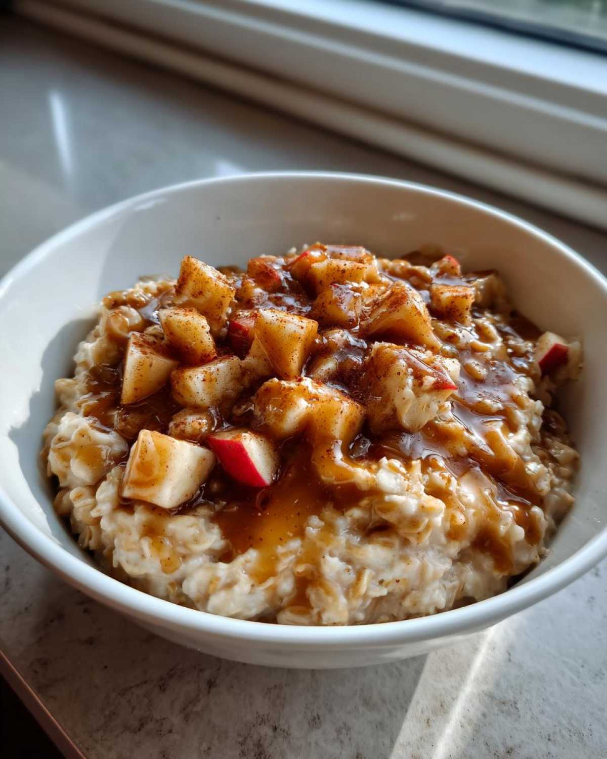 apple cinnamon oatmeal - detail 1
