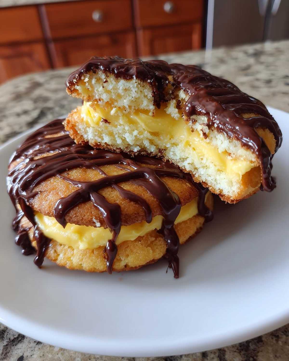 boston cream pie cookies - detail 2