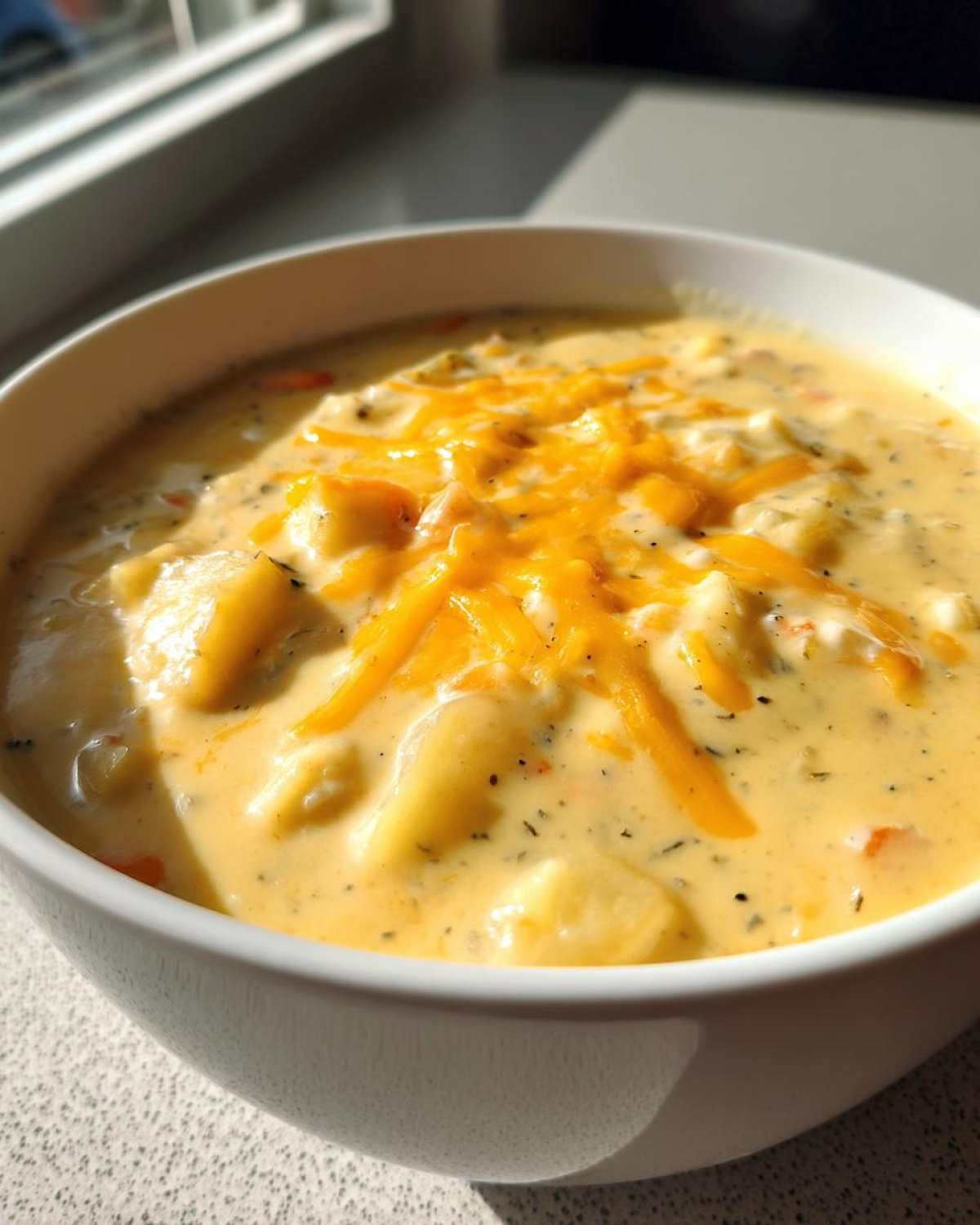cheese soup - detail 1