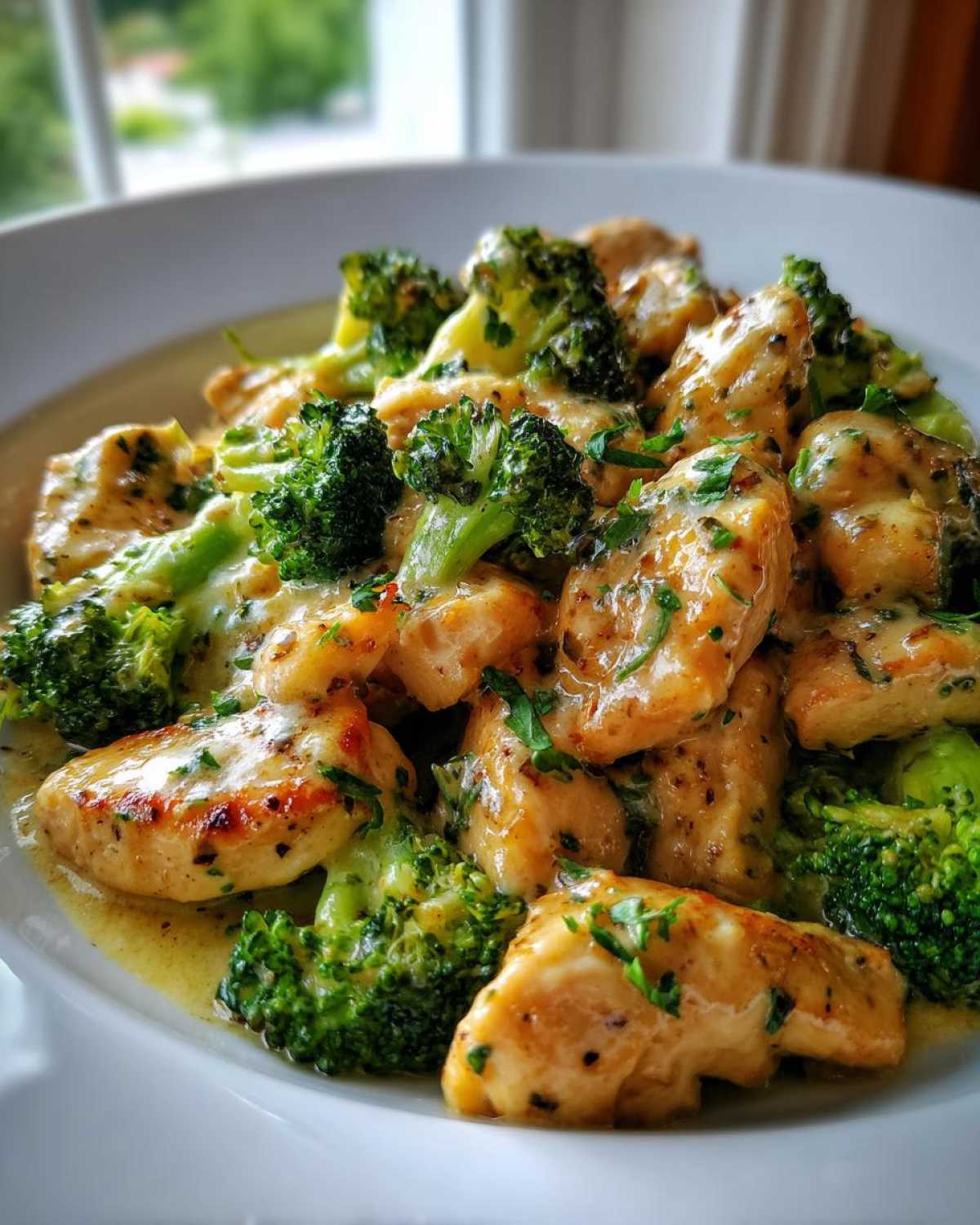 chicken and broccoli - detail 1