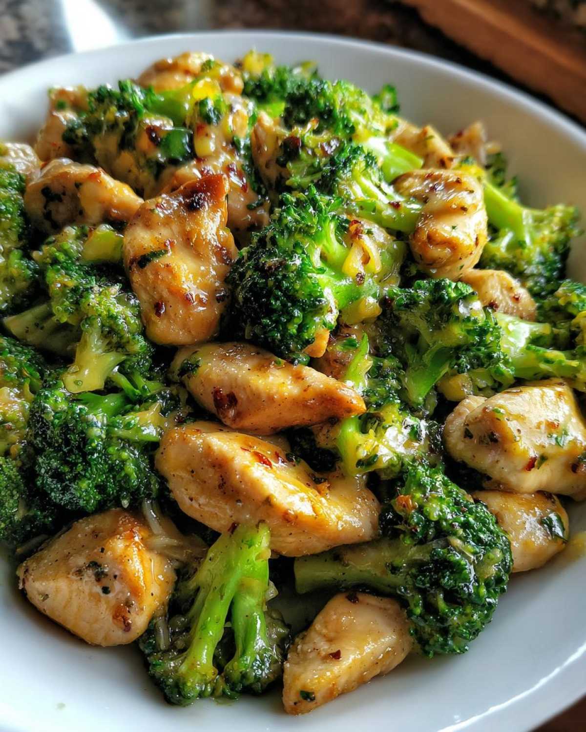 chicken and broccoli - detail 4