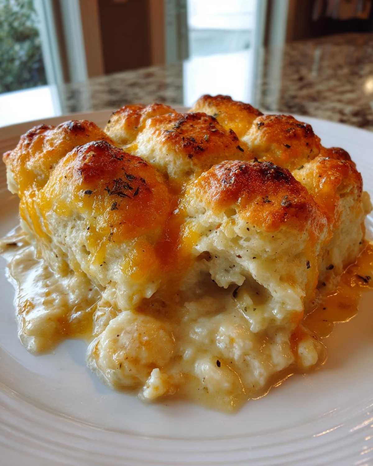 chicken bubble biscuit bake casserole - detail 1