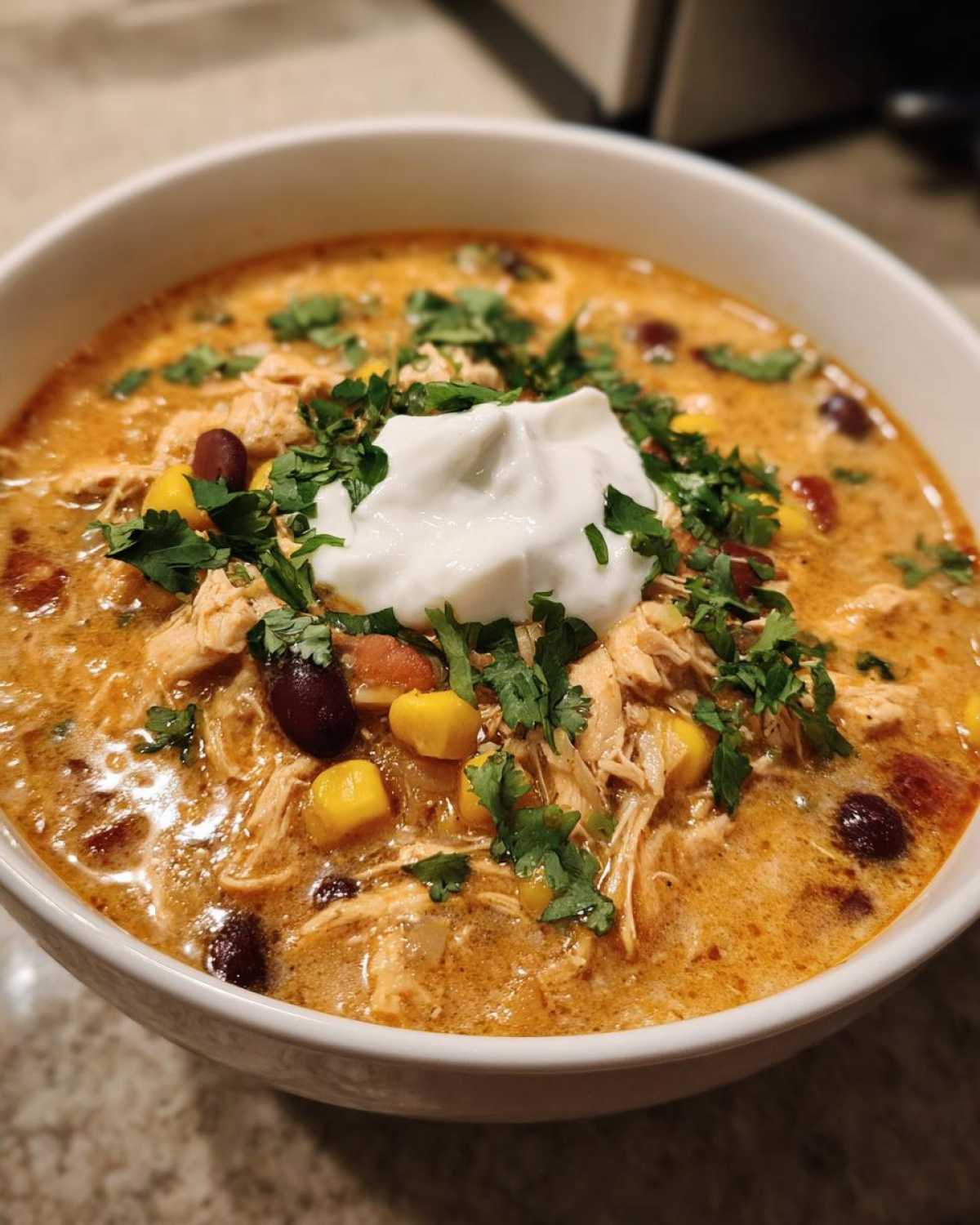 chicken taco soup - detail 4