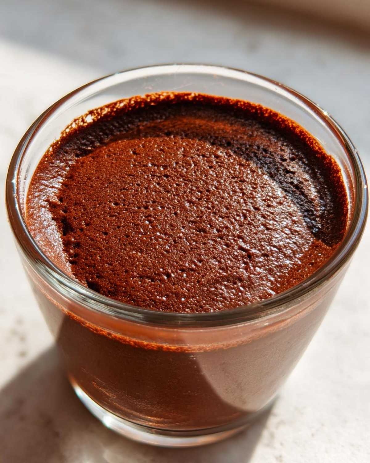 chocolate pudding - detail 1