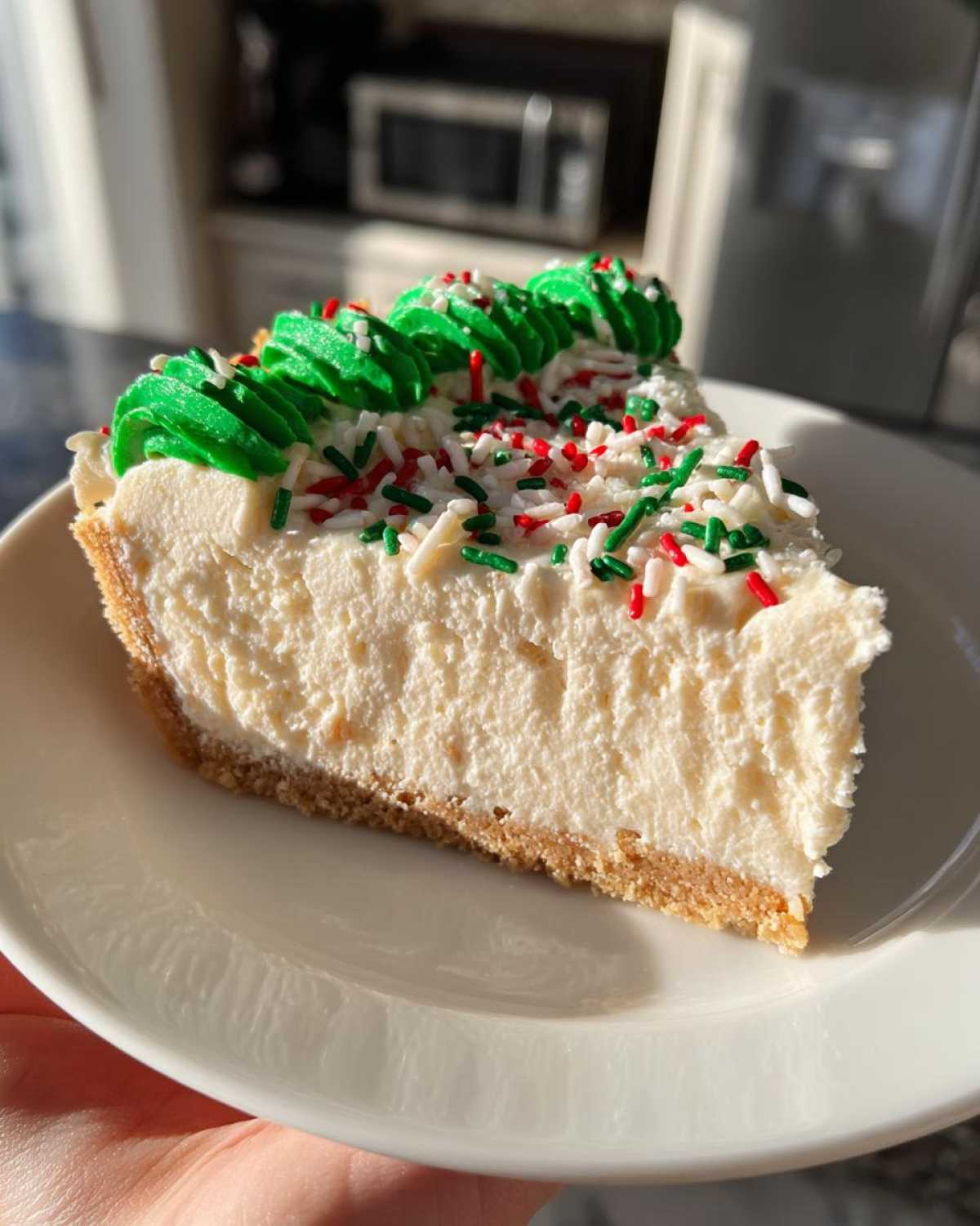 christmas tree cheesecake - detail 1