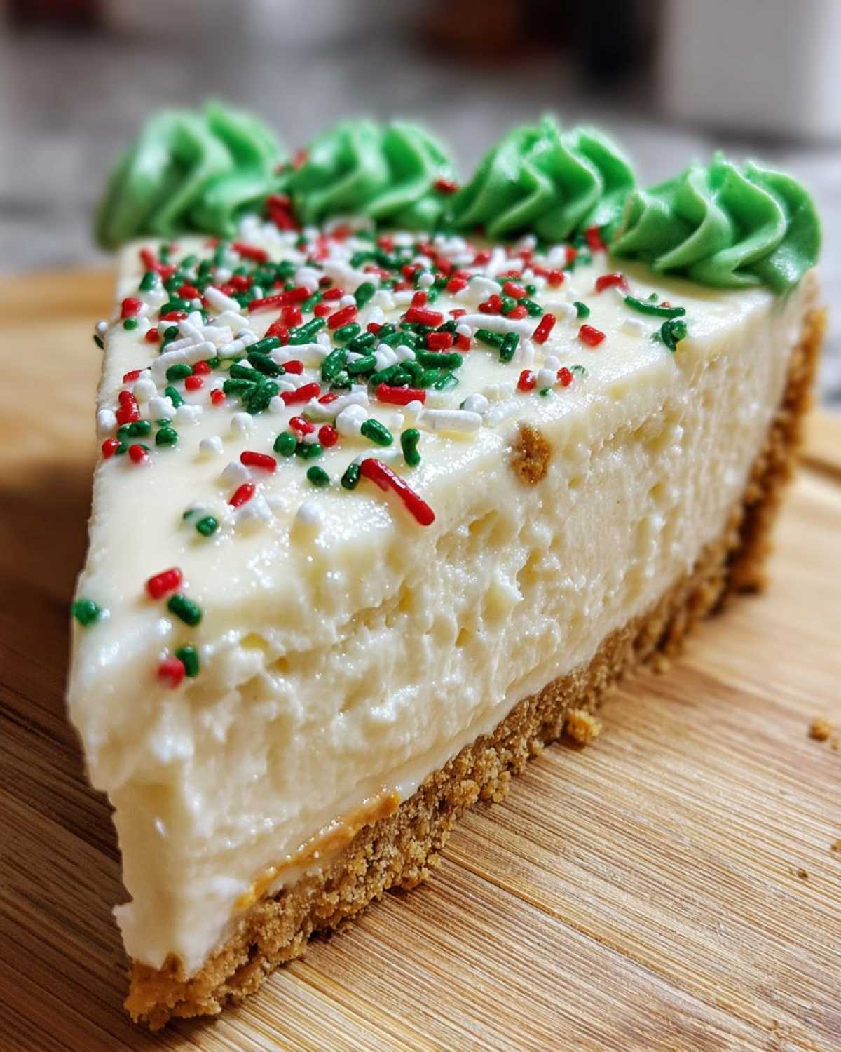 christmas tree cheesecake - detail 2