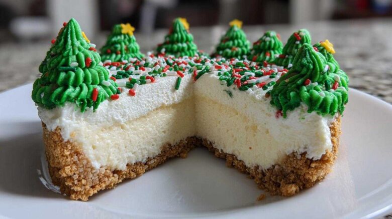 christmas tree cheesecake