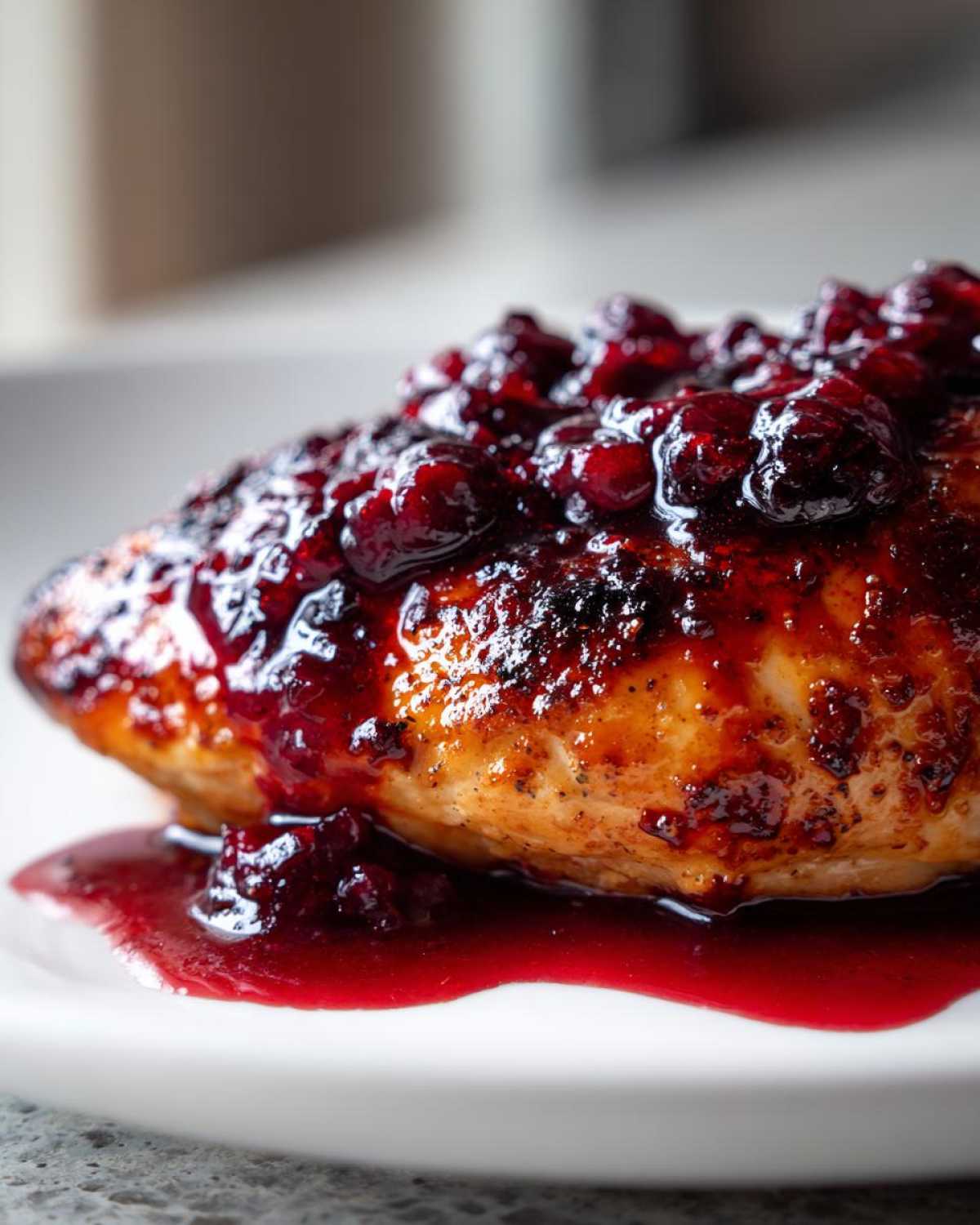 cranberry chicken - detail 1