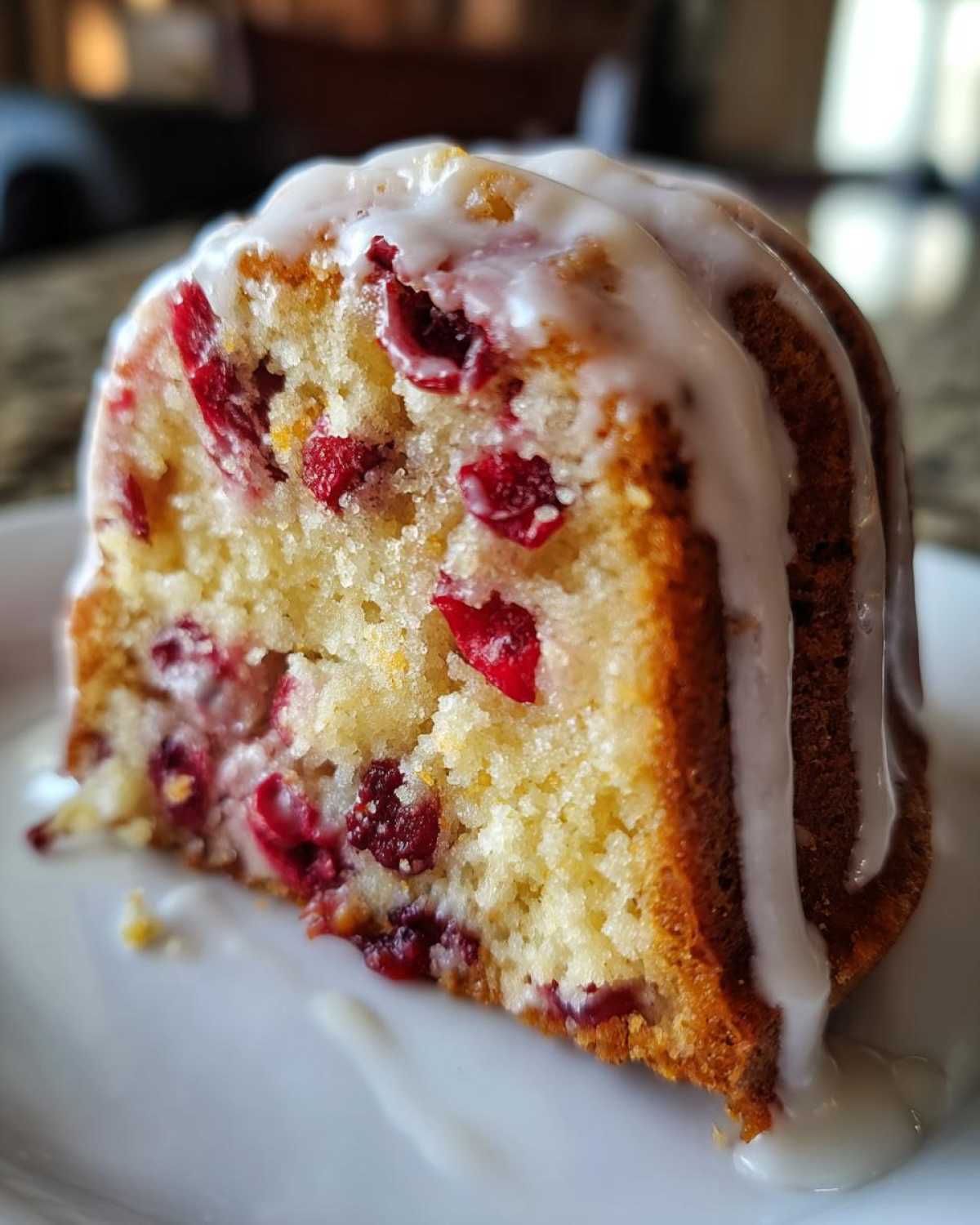 cranberry orange cake - detail 4