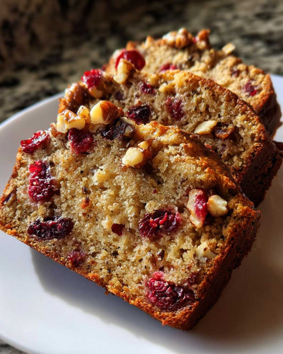 cranberry walnut bread - detail 1