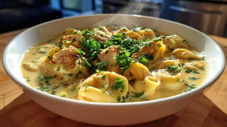 creamy chicken tortellini soup