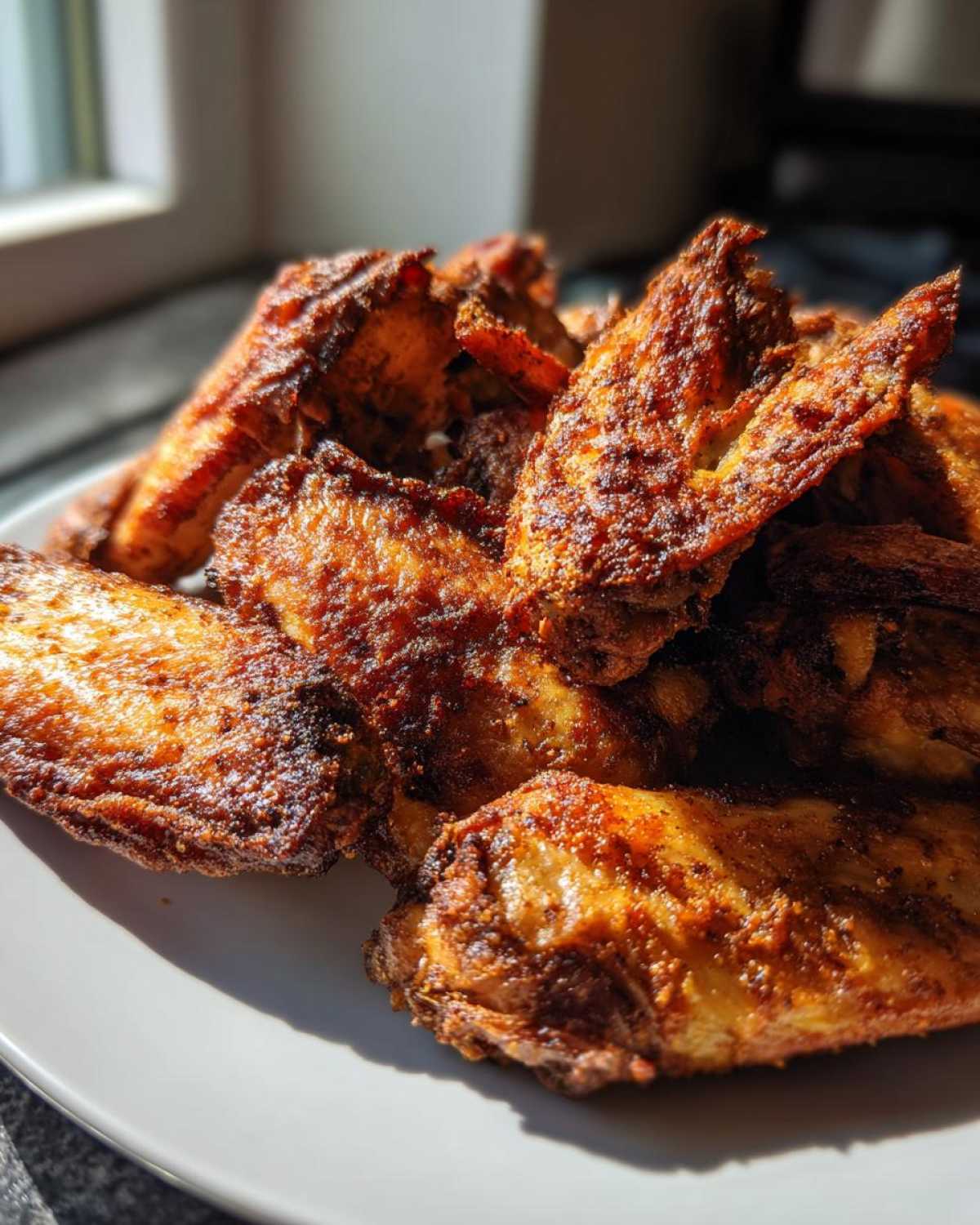 crispy baked chicken wings - detail 1