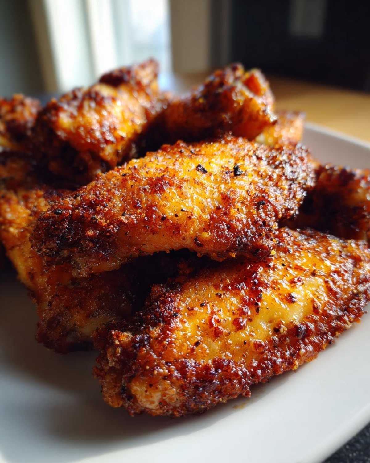 crispy baked chicken wings - detail 2