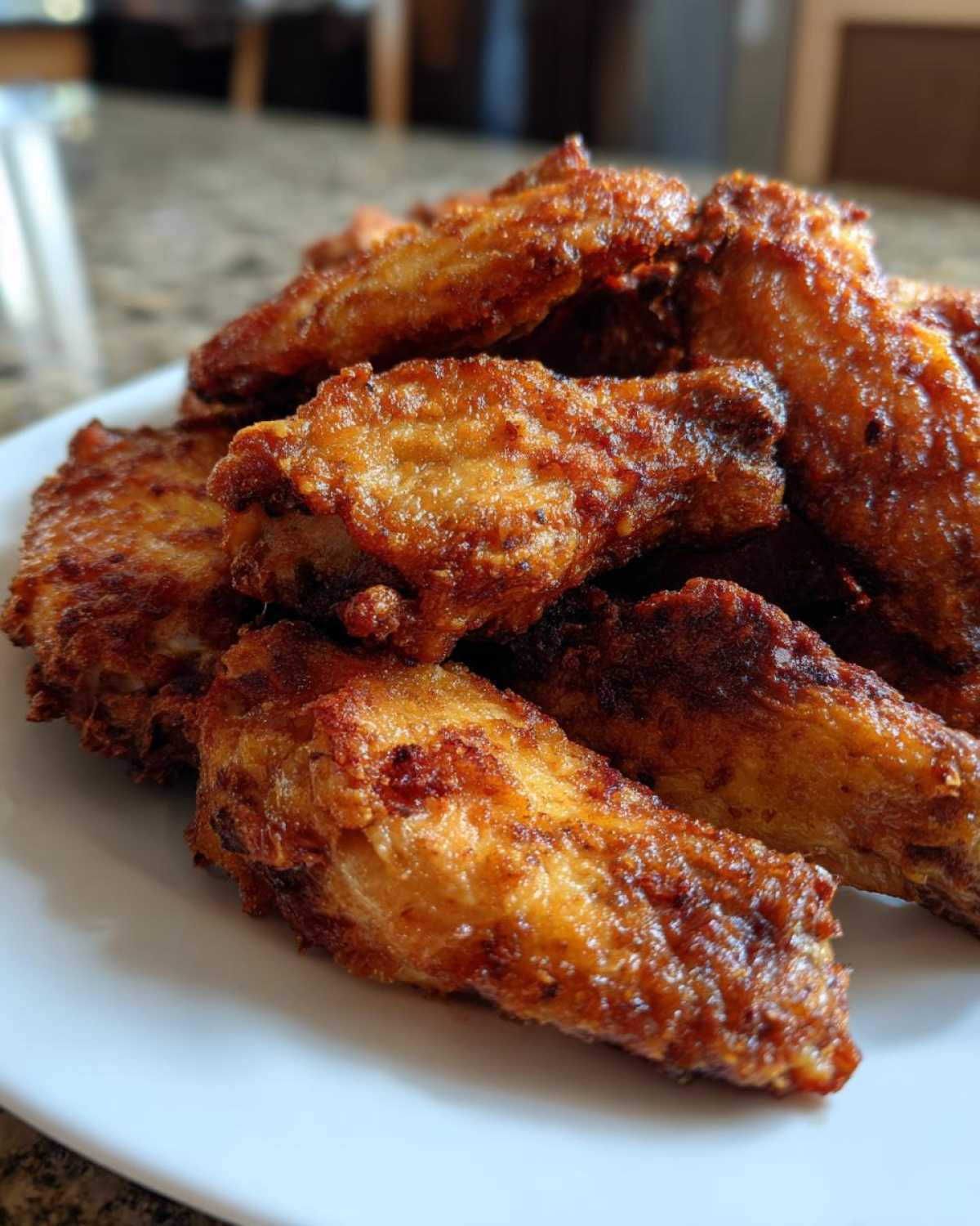 crispy baked chicken wings - detail 3