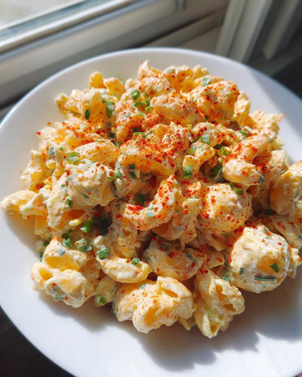 deviled egg pasta salad - detail 3