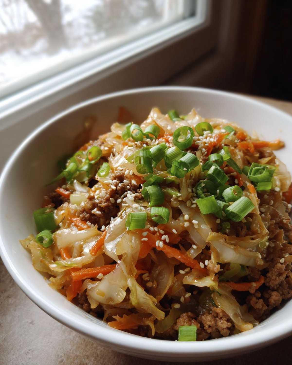 egg roll in a bowl - detail 4