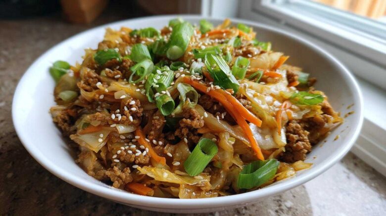 egg roll in a bowl