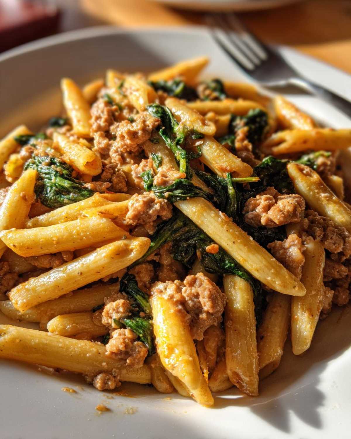 ground turkey pasta - detail 1