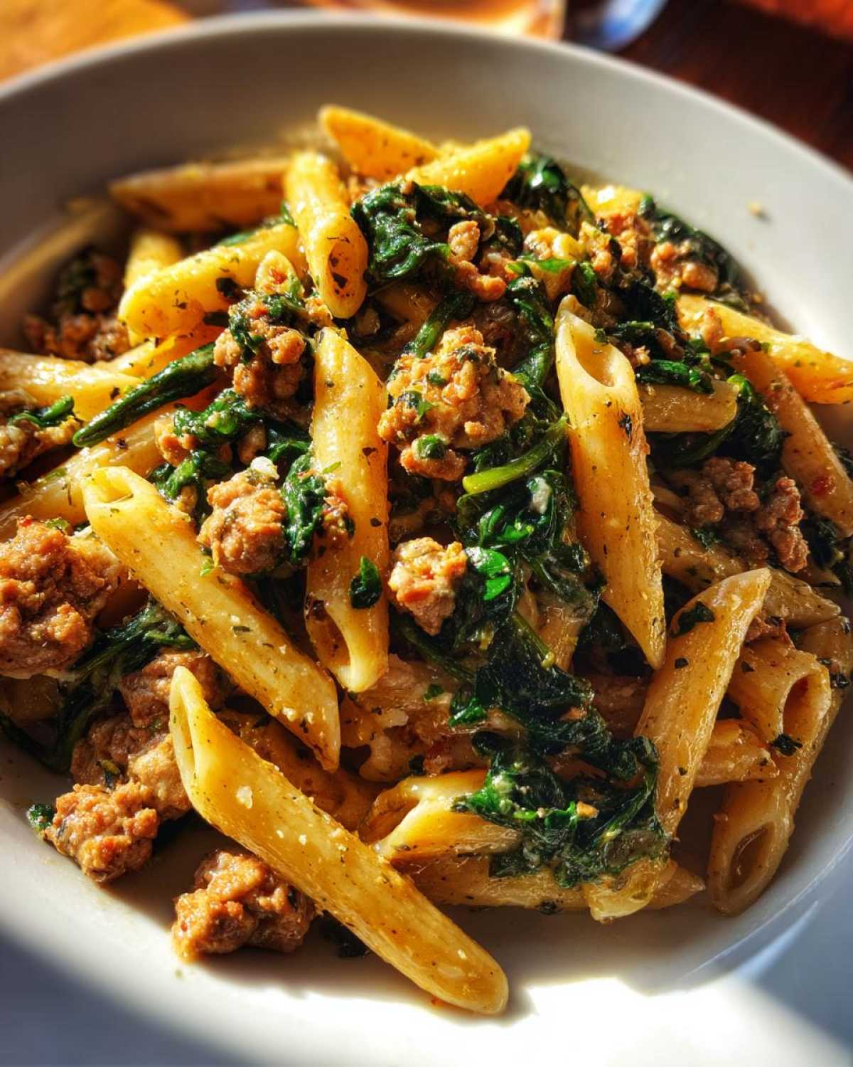 ground turkey pasta - detail 2