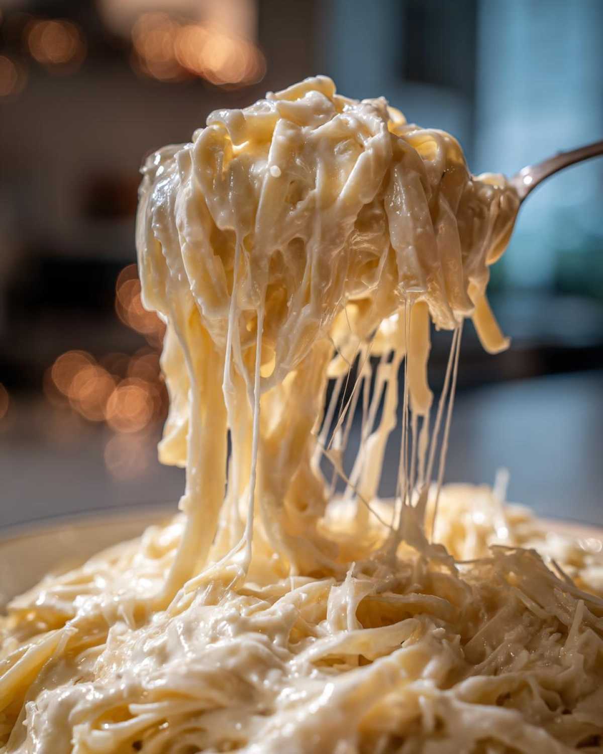 homemade alfredo sauce - detail 1