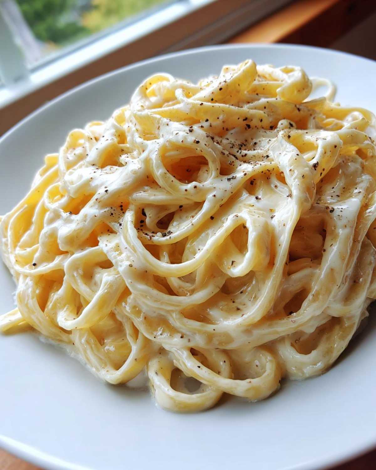 homemade alfredo sauce - detail 2