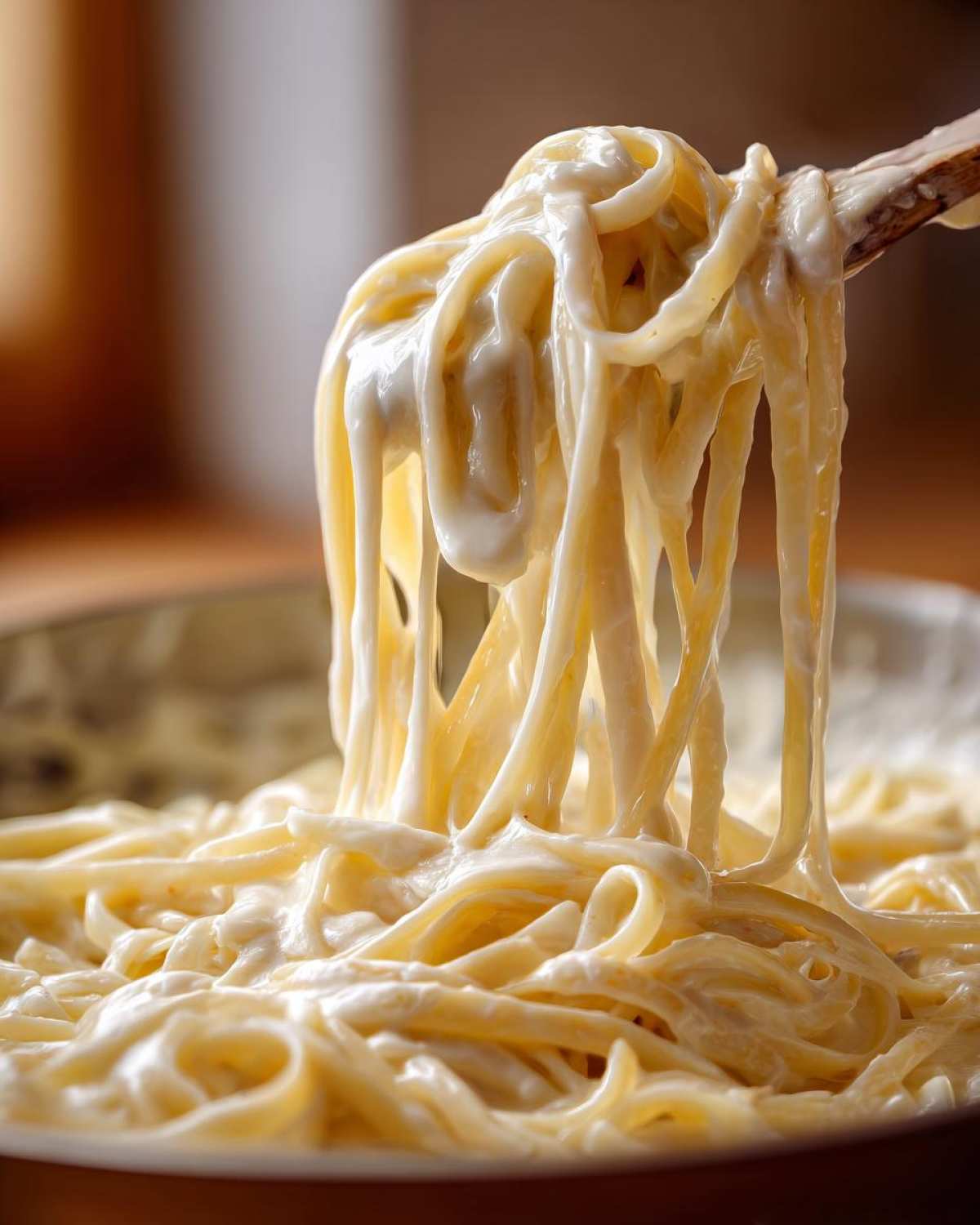 homemade alfredo sauce - detail 2