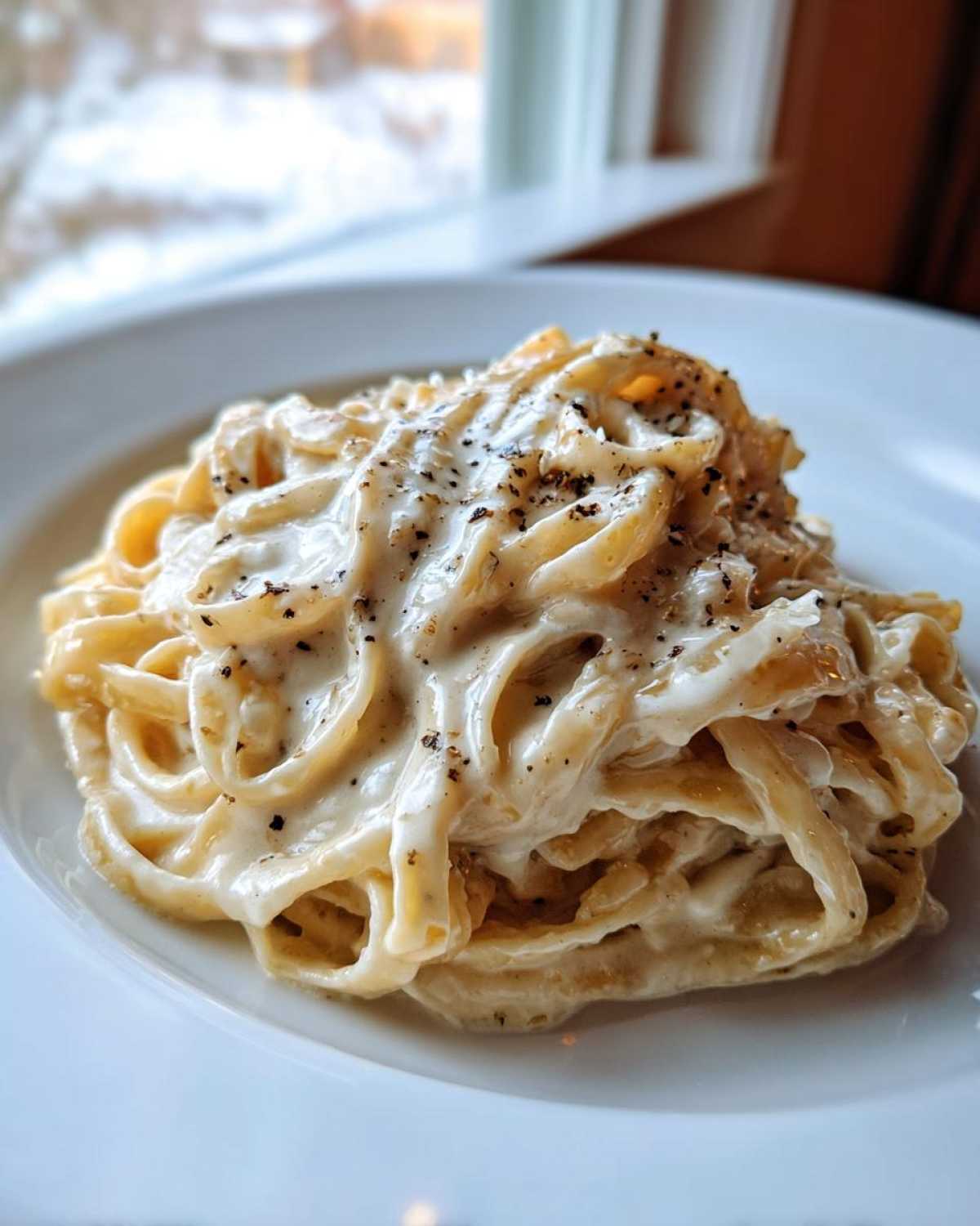 homemade alfredo sauce - detail 3
