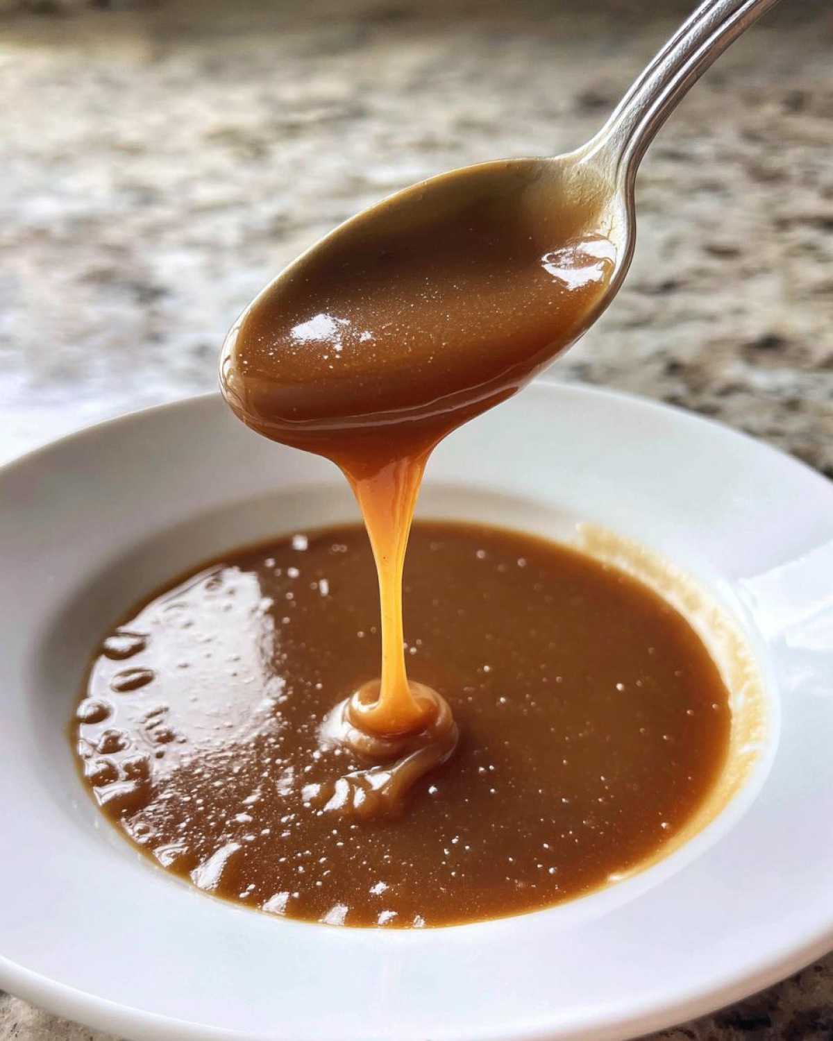 homemade brown gravy - detail 2