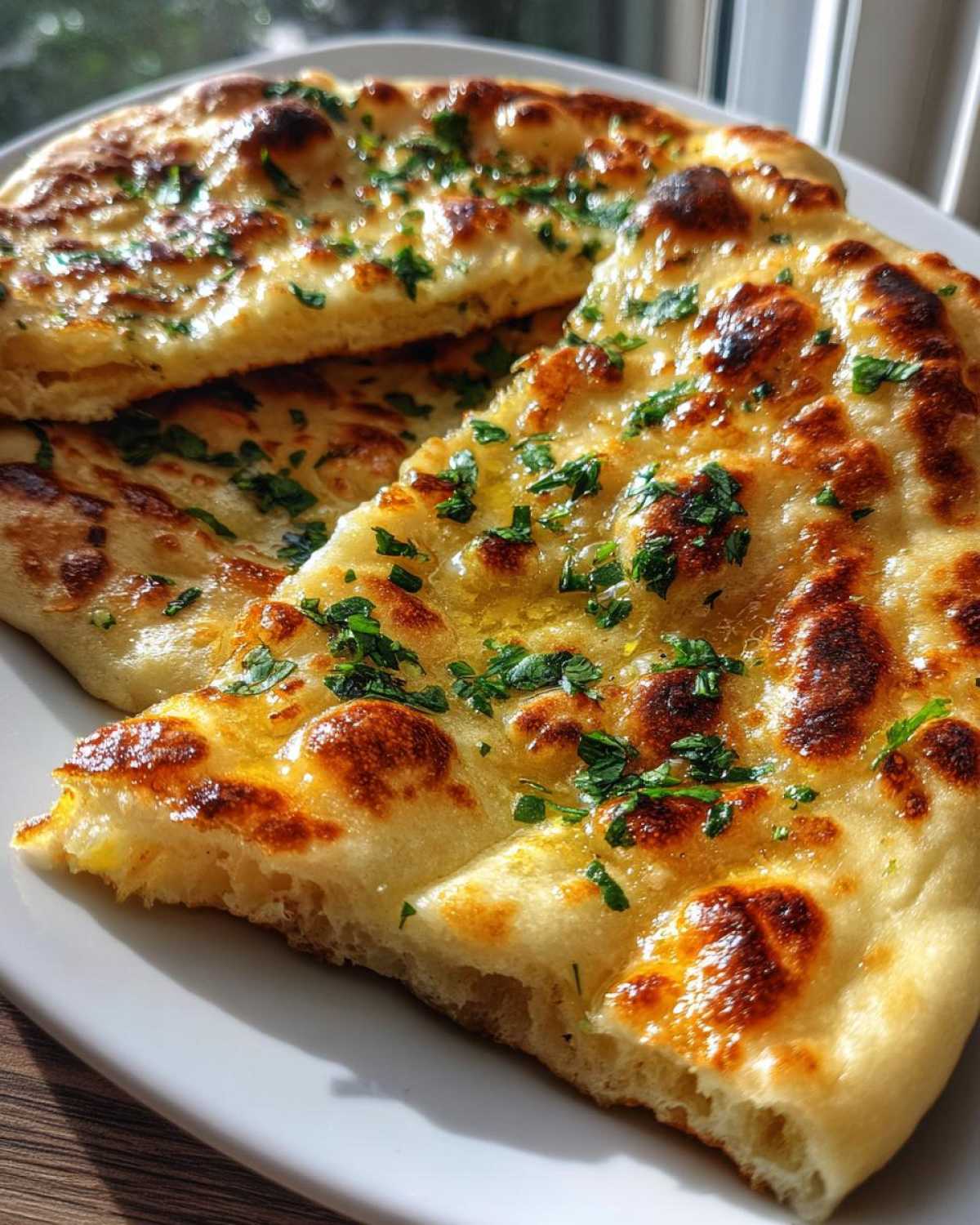 homemade naan bread - detail 2